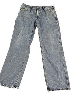 C.E. Schmidt Workwear Mens Blue Jeans Straight Fit 42x34